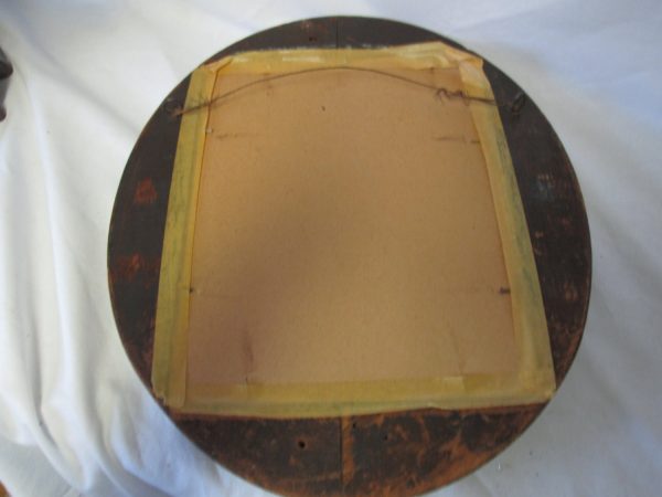 Antique Oval Wooden Frame Gold trim Godey's Fashions Advertising Victorian Women's clothing