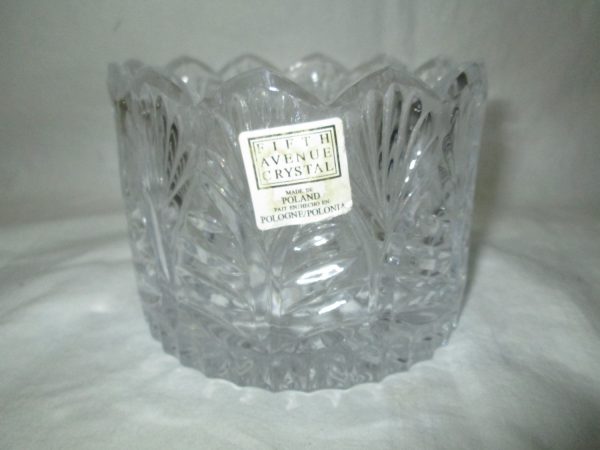 Beautiful Fifth Avenue Crystal Champagne Wine Holder Poland with Original Tag Unused No Damage