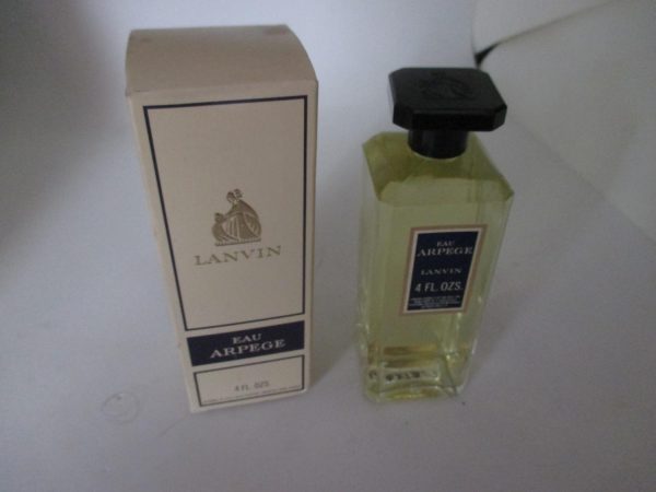 Giant Vintage Lanvin Arpege Perfume Store Display Bottle Factice Crystal bottle and Stopper Dummy Vanity Decor