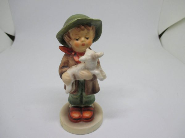 Vintage Goebel W Germany Boy with lamp Signed and numbered #90 1942 embossed and 68/210 The lost sheep