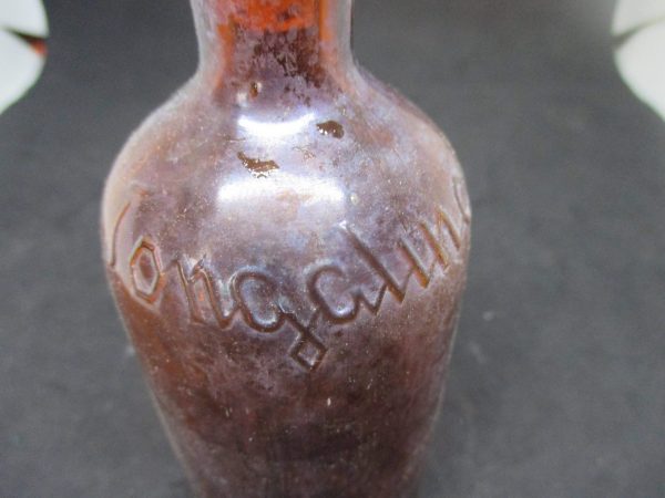 1890's Pharmacy Apothecary Jar Glass cork stopper Medical Pharmaceutical Doctor Medicine bottle collectible display Mellier Drug Tongaline