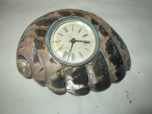 Ansonia Shell Clock 1920's Unituqe Home Decor Art Deco Style Beautiful shell