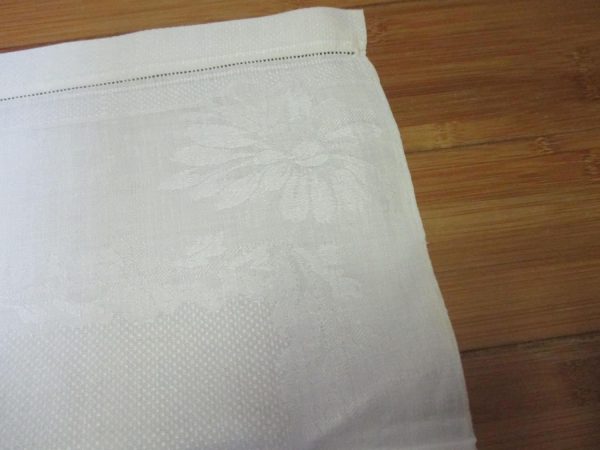 Antique Damask Bathroom 100% cotton towel summer collectible display turn of the century 23x37 #12 farmhouse cottage shabby chic Hand pulled