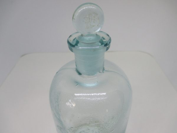 Antique Pharmacy Apothecary Jar Large Glass with Glass Lid Poison Lead Acetate Medical Arts Apothecary Pharmaceutical Doctor Medicine bottle