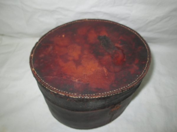 Antique Victorian Leather Men's Collar box 1800's