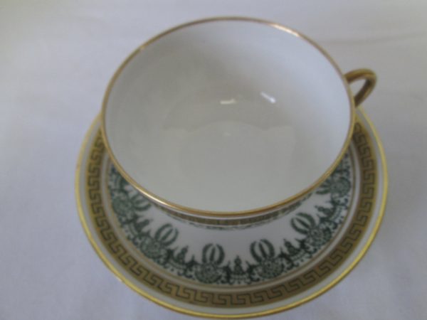 Beautiful Vintage Tea Cup and Saucer Fine Bone China Mid Century Limoges France Sold at Higgins & Sester New York
