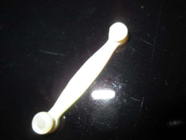 Fantastic Double Ended Screw top Mother of Pearl Sweater Brooch Pin Early collectible Victorian jewlery