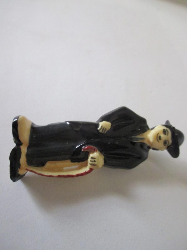 Fantastic vintage Charlie Chaplin Lucite bakelite Hard plastic collectible brooch pin vintage jewelry