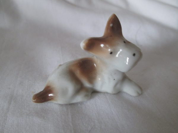 Miniature Vintage scotty scottie dog figurine porcelain mid century ...