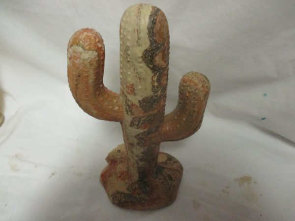 Mississippi Mud Kansas Clay Southwestern Style American Cactus Large Hand Sculpted One of a Kind