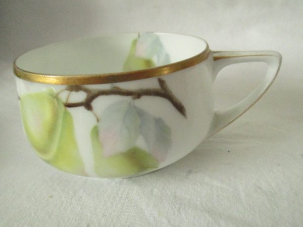 Stunning Rosenthal Donatello Pattern Pears with twigs and leaves all trimmed in gold Early Fine Bone China Germany