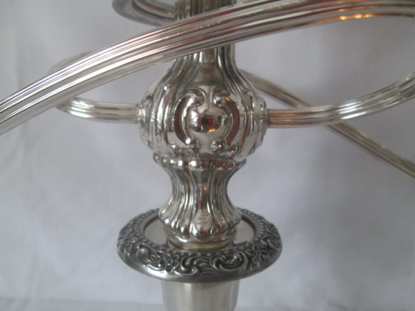Vintage 1960's Sheridan Silverplate Candlestick Holder Pair Candelabras Matching pair Beautiful Ornate detail