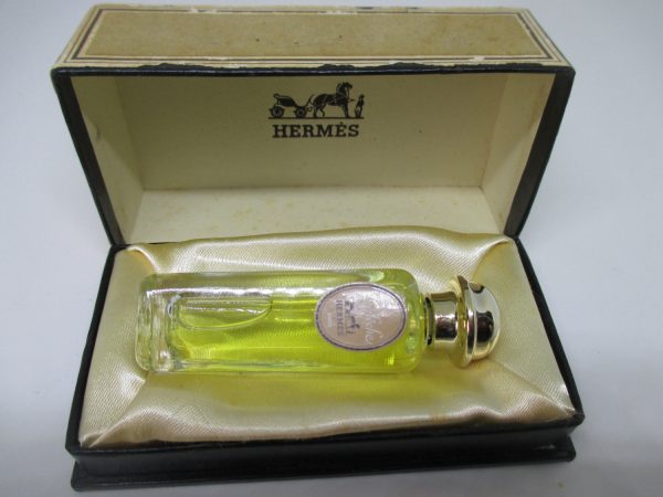 Vintage Hermes Parfum Caleche Factice 1/4 oz Store display dummy parfum bottle in box bottle made in France Mini miniature bottle