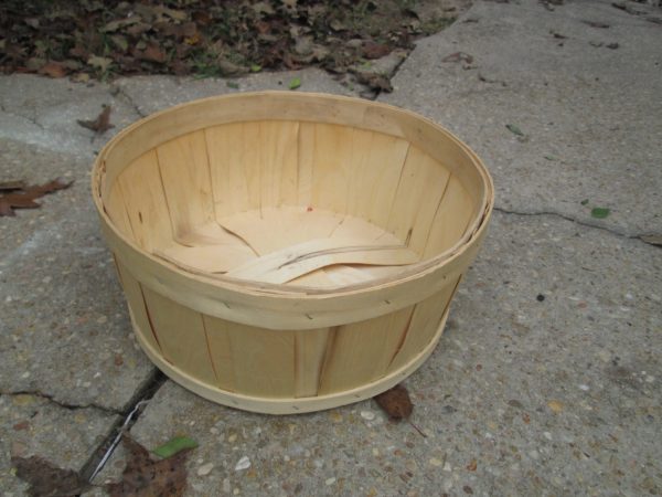 Vintage Slatted Basket Little Rock Crate and Basket Co. Product of USA Storage Display Clean