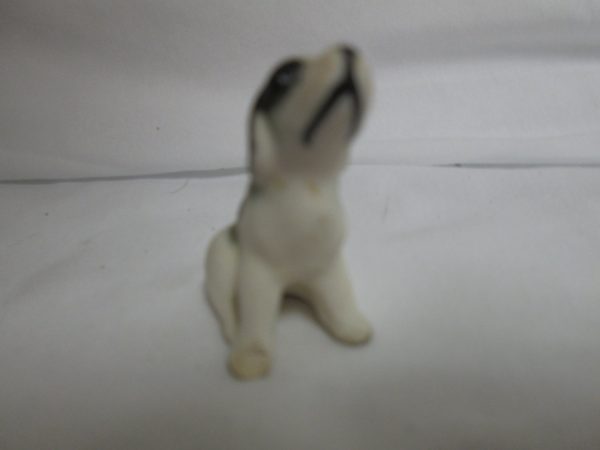 Vintage small Porcelain Dog Figurine Mid Century Japan Spaniel