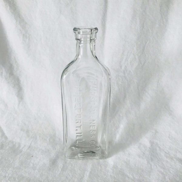 Antique Apothecary Pharmacy bottle medicine jar Medical collectible display pharmaceutical Furst-McNess Co. Freeport, Ill