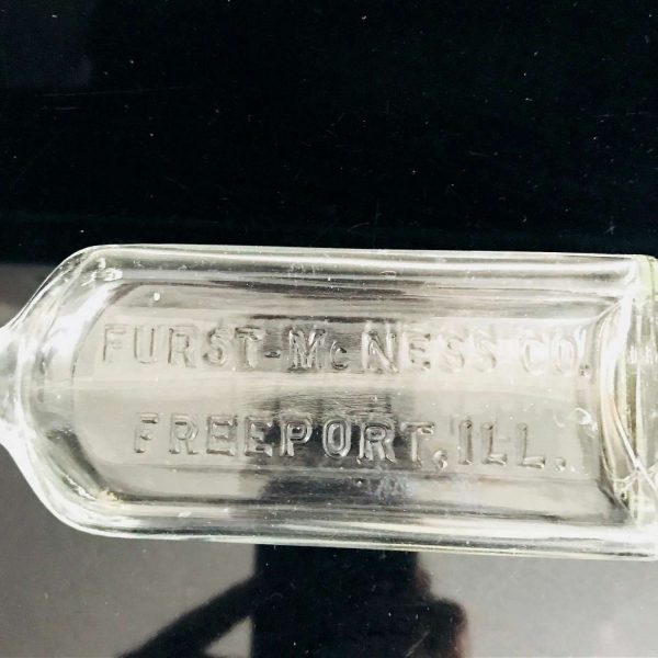 Antique Apothecary Pharmacy bottle medicine jar Medical collectible display pharmaceutical Furst-McNess Co. Freeport, Ill