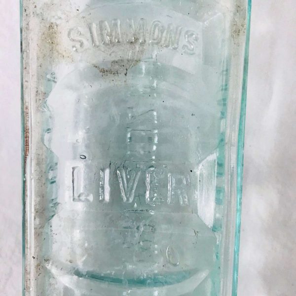 Antique Apothecary Pharmacy bottle medicine jar Medical collectible display pharmaceutical Simmons Liver Regulator Philadelphia Macon Ga