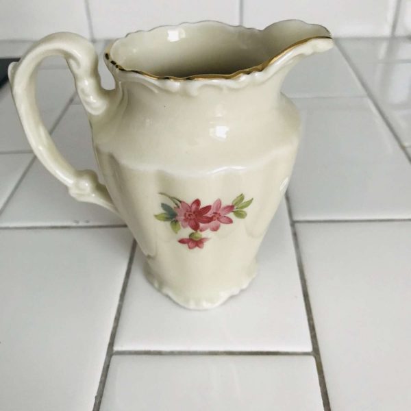 Antique Bavaria Germany US Zone cream pitcher creamer collectible display kitchen dining Germany fine bone china farmhouse cottage Germany