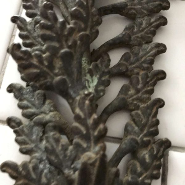Antique bronze wreath display decor laurel wreath decorative rustic primitive head dress ornate heavy bronze