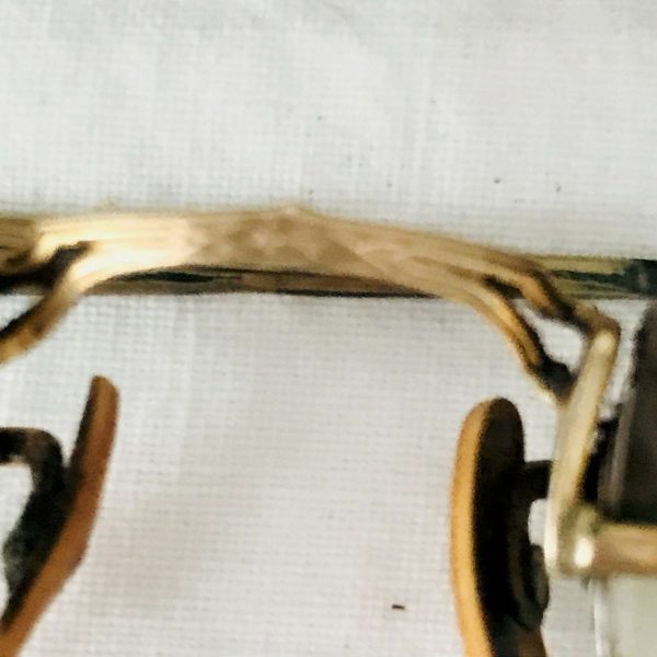 Antique eyeglasses gold wire rim 10-12K gold filled rims collectible display farmhouse office eye glasses