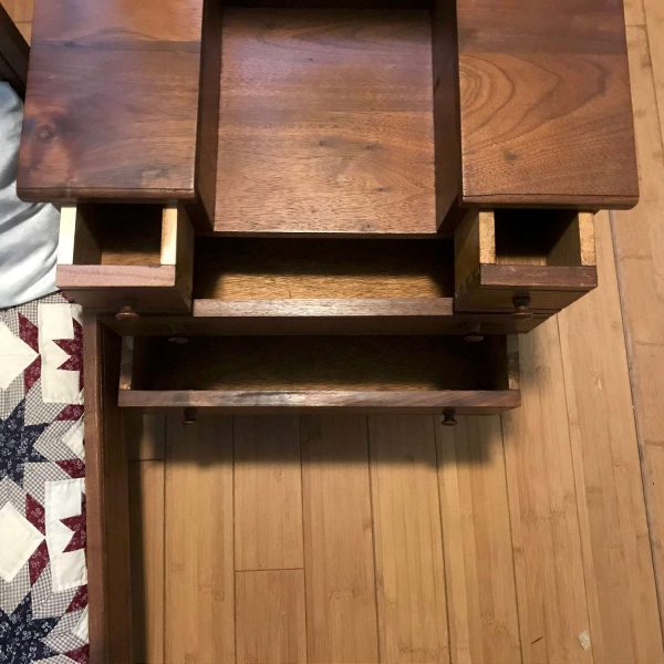 Antique Hand made Child Size Furniture Pretend Play Dovetailed drawers Bed matching Dresser Mirror Doll Bear Display Bedroom Salesman Sample
