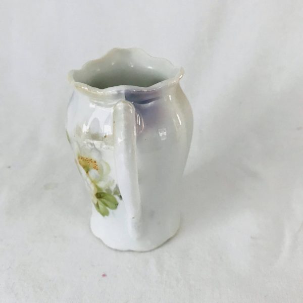 Antique Hutschen Reuther cream pitcher creamer collectible display kitchen dining Germany fine bone china farmhouse cottage Germany