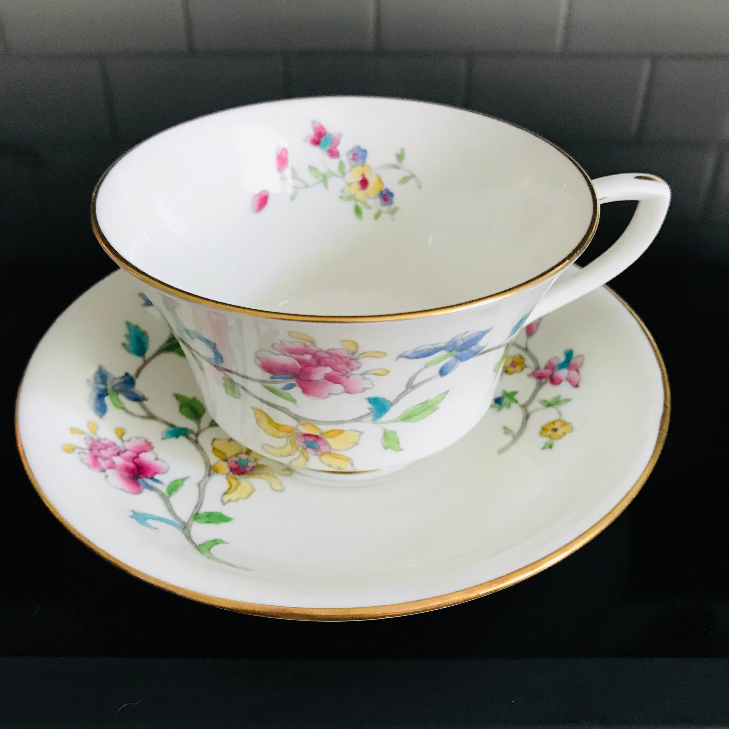 https://www.truevintageantiques.com/wp-content/uploads/2019/12/antique-royal-worcester-tea-cup-and-saucer-england-fine-china-bright-colors-aqua-yellow-pink-blue-collectible-display-farmhouse-cottage-5e0573f01-scaled.jpg