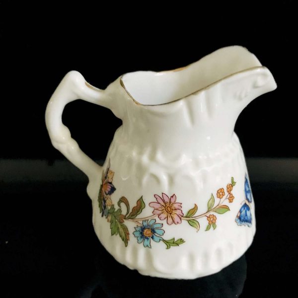 Aynsley Cottage Garden Small cream pitcher England fine bone china collectible display farmhouse cottage
