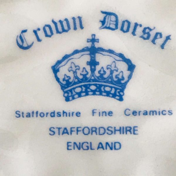 Beautiful Crown Dorset England Platter Morning Glories Chintz gold trim double handle serving dining display fine bone china Staffordshire
