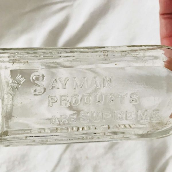 Bottle Antique Apothecary Pharmacy medicine jar Medical Pharmaceutical display collectible Dr. TM Sayman, The Sayman Products are supreme MO