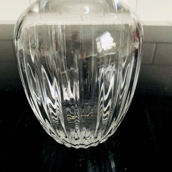 Crystal Vase Mikasa Park Lane Vintage display collectible elegant crystal clean lines simple sleek design great ring