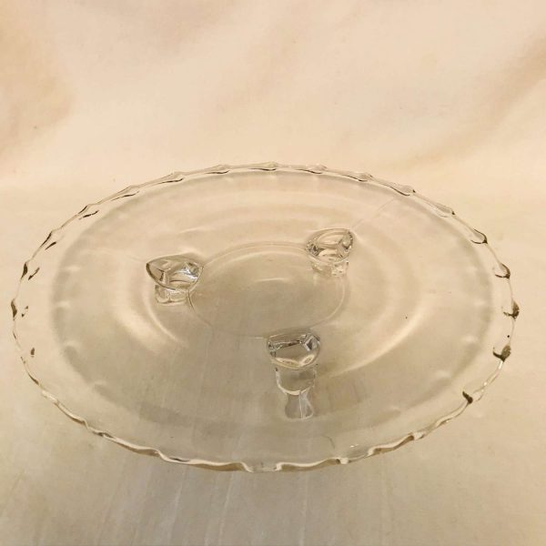 Fostoria Century Footed Tidbit Snack Dish Clear Depression Glass serving dining farmhouse collectible display glass table top display