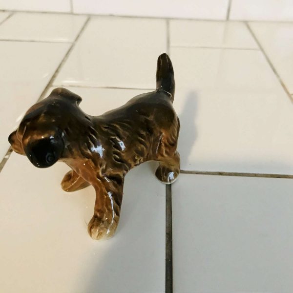 Goebel brown spaniel Puppy Figurine W. Germany fine bone china collectible display farmhouse cottage