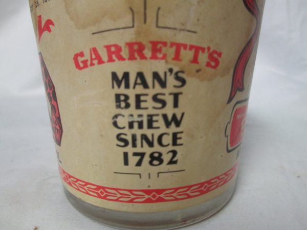 Great 1870's Tobacco Scotch Snuff Bottle with original label W.E. Garrett & Son's Philadelphia
