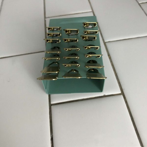 Numbered Laundry Pins in metal holder laundry bathroom collectible display farmhouse
