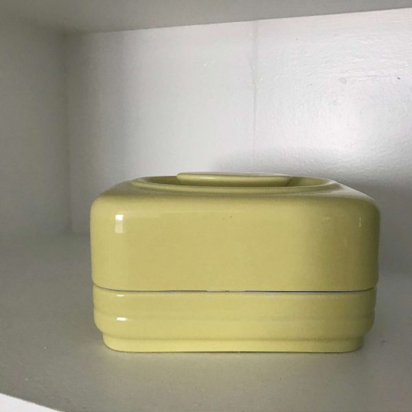 Retro Butter Dish One pound 1lb butter dish covered kitchen farmhouse collectible pottery display tabletop cabin cottage Hall Westinghouse