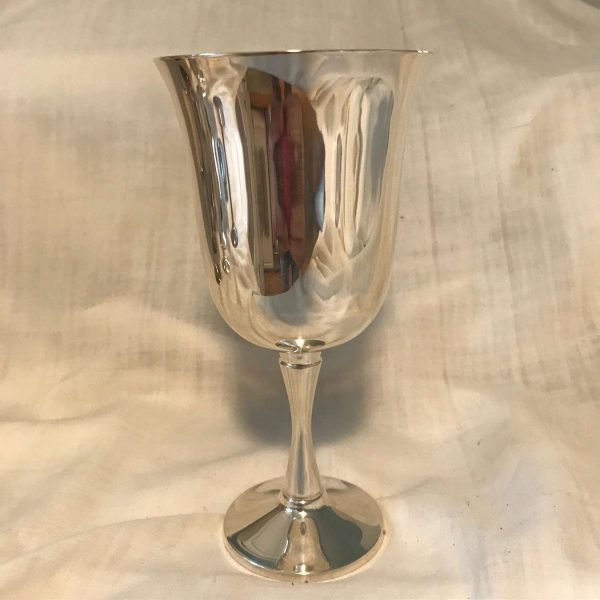 Silverplate Stemware Goblets Lot of 10 Christmas Holiday Dining Serving Barware Wine Water Salem Silversmiths USA