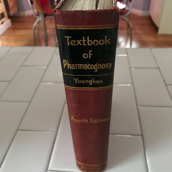 Textbook of Pharmacognosy Fourth Edition Youngken Blakiston 1936 Leather bound reference medical pharmacy pharmaceutical collectible book
