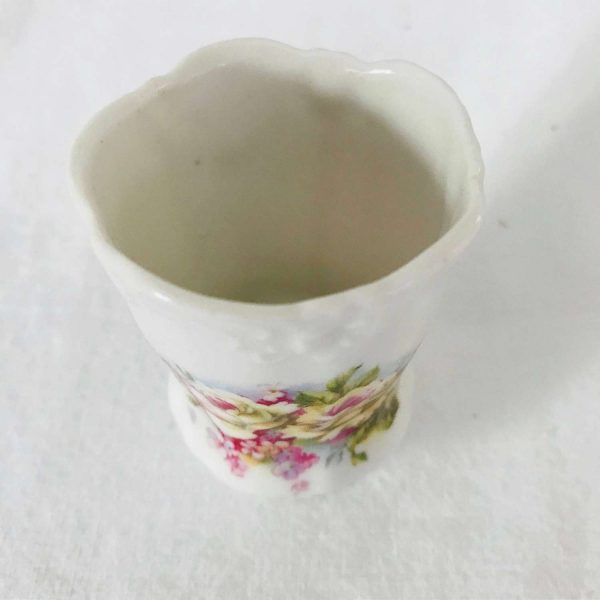 Toothpick holder antique transferware fine bone china display collectible