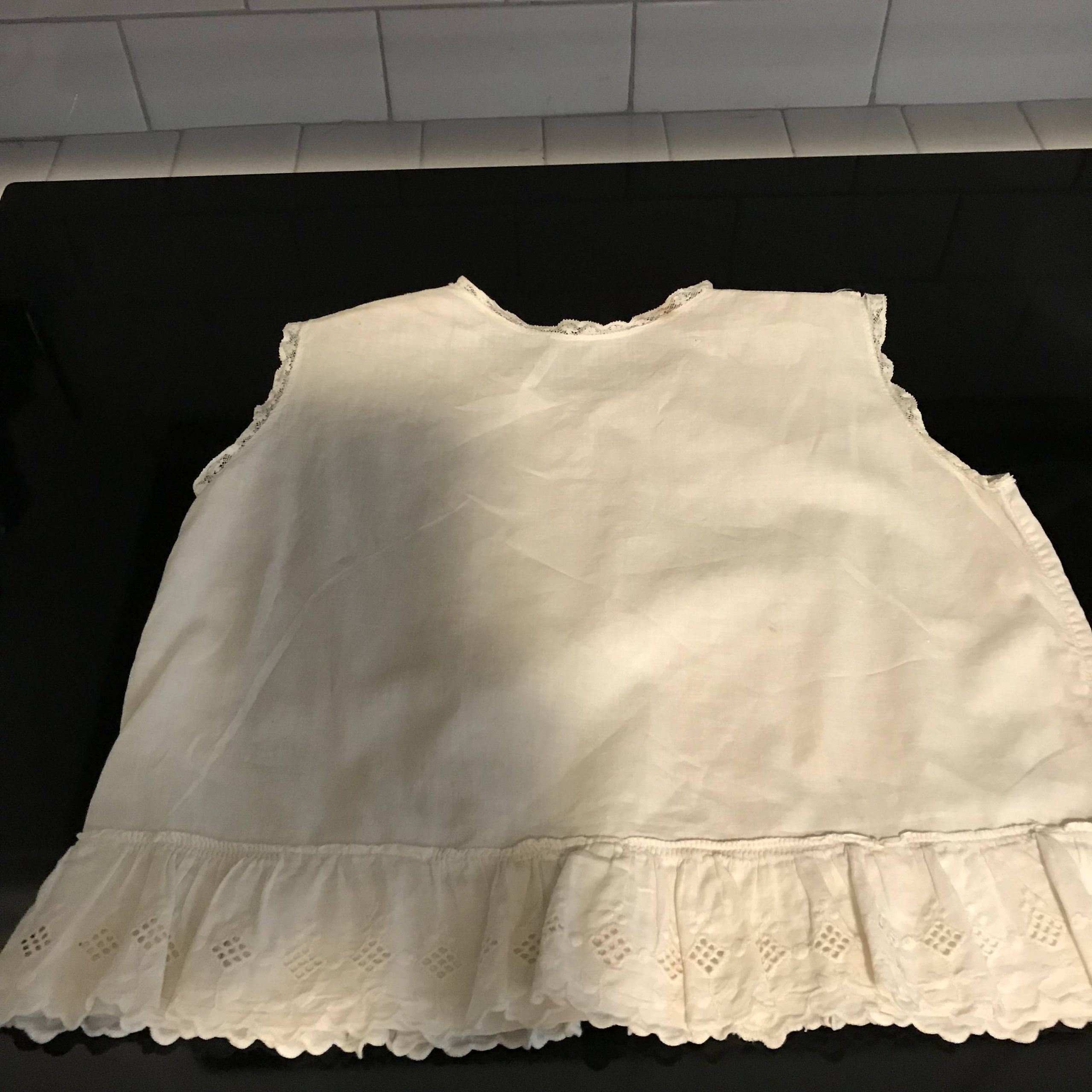 Victorian Camisole Cotton Women's undershirt ruffled bottom crochet ...