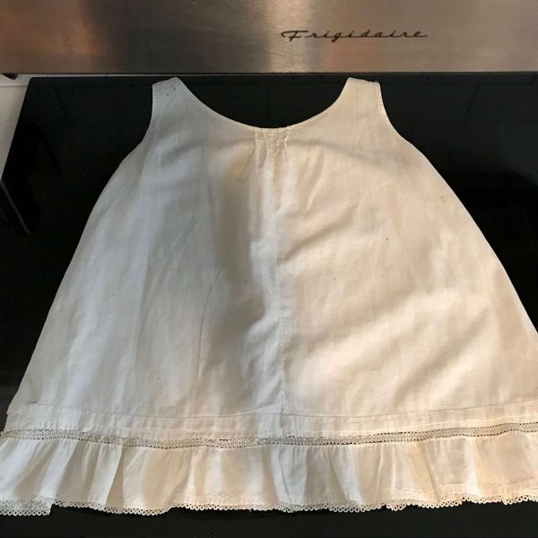 Victorian Camisole Cotton Women's undershirt ruffled bottom White 100% cotton tatted bottom attaches ruffle display collectible movie prop