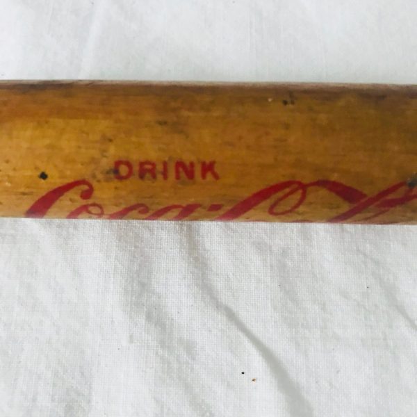 Vintage Advertising Ice Pick Yellow & Red Coca Cola Delicious and Refreshing early pice Advertisement Barware Collectible display