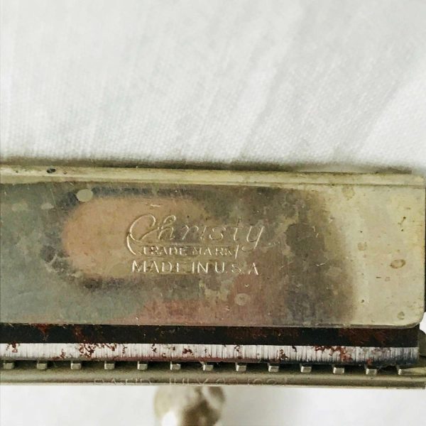 Vintage Christy Razor USA "With Massage Bar" Keeps your face young in original box with instructions 1920's