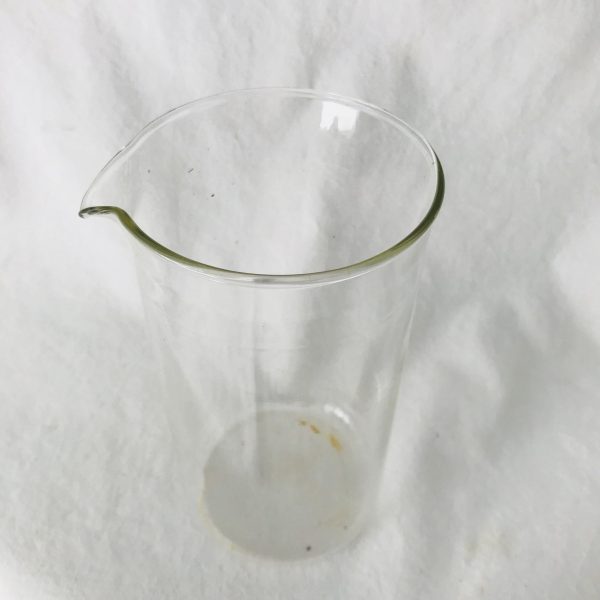 Vintage Clear Glass Science Lab Equipment Beaker W. Germany Pharmacy Pharmaceutical Medical Medicine collectible display