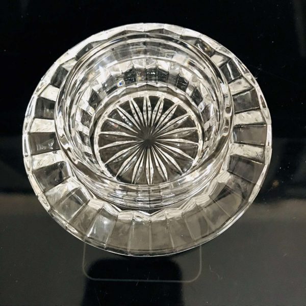 Vintage Elegant condiment butter jelly domed dish bowl serving dining collectible glass retro dining fine dining display