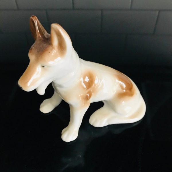 Vintage Fine bone china German Shepherd Dog Figurine Collectible display dogs Best in Show Dog farmhouse ranch cabin lodge