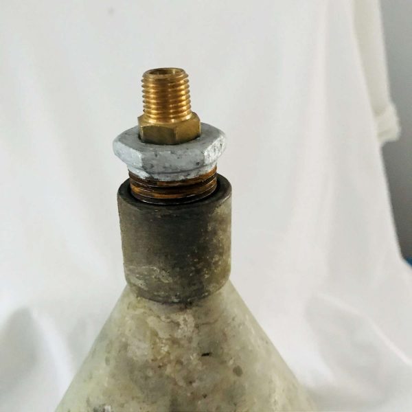 Vintage Gigantic funnel or farmhouse barn light fixture added threaded pieces for light fixture Rustic Display Collectible Inudstrial decor