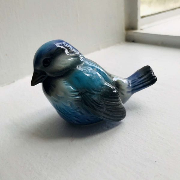 Vintage Goebel Blue Bird Germany CV74 fine bone china collectible farmhouse display bedroom bathroom figurine