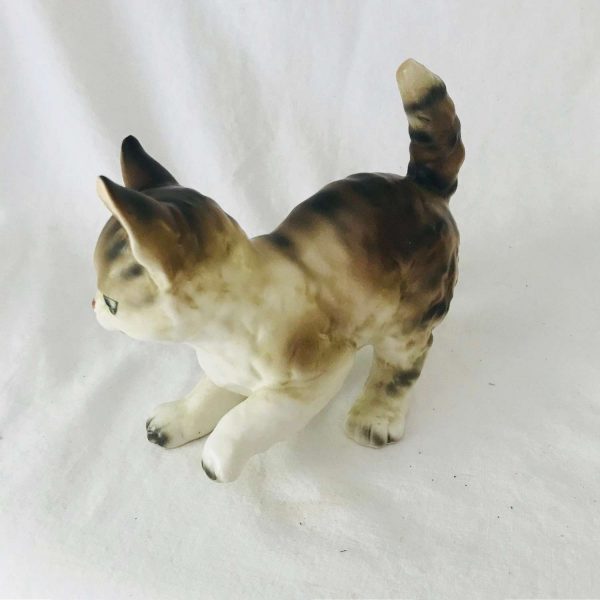 Vintage Lefton Kitten Cat Playing Figurines Fine Bone China Quality  cottage display farmhouse shabby chic collectible home decor